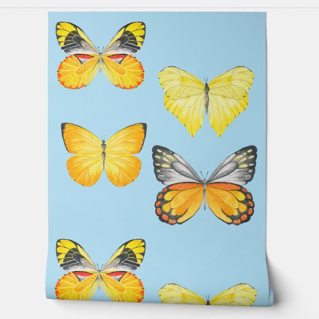 Butterflies on a  behang (Afrollen)