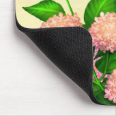 Butterflies on Pink Hydrangeas Mousepad Muismat (Hoek)