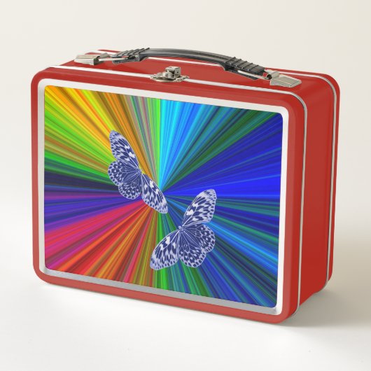 Butterflies on rainbow colors (Voorkant)