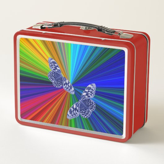 Butterflies on rainbow colors (Achterkant)