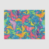 Butterflies op Blue Flutterby Summer Tissuepapier (Voorkant)