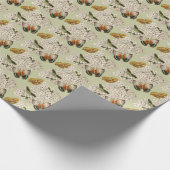 Butterflies op de groene achtergrond van Hydrangea Cadeaupapier (Hoek)