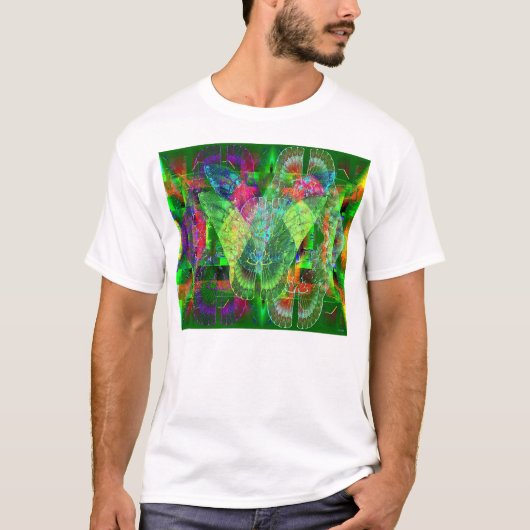 Butterflies op de muur t-shirt (Voorkant)