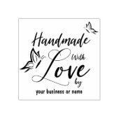 Butterflies op een Handgemaakt met het Citaat van  Rubberstempel (Afrduk)