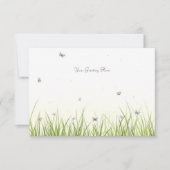 Butterflies op een zonnige dag  dan bedankkaart (Voorkant)