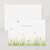 Butterflies op een zonnige dag  dan bedankkaart (Voorkant / Achterkant)