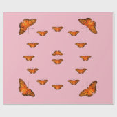 Butterflies op elke kleur cadeaupapier (Vlak)