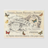  Butterflies op Franse advertentie, ontkoppeling Tissuepapier (Voorkant)