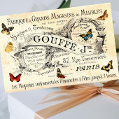  Butterflies op Franse advertentie, ontkoppeling Tissuepapier