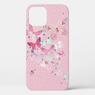 Butterflies op pokadots Case-Mate iPhone case