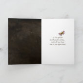 Butterflies op Puff Flower Hartelijk dank Kaart (Binnen)