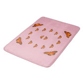 Butterflies op roze Bath Mat (Gekanteld)