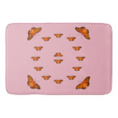 Butterflies op roze Bath Mat (Voorkant)