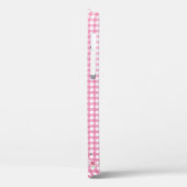 Butterflies op roze gingham Case-Mate iPhone case (Achterkant / Links)