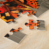 Butterflies op Sepia Background Legpuzzel (Zijkant)