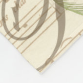 Butterflies op vel Music met Floral Design Fleece Deken (Hoek)