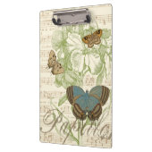 Butterflies op vel Music met Floral Design Klembord (Links)