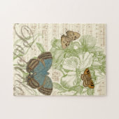 Butterflies op vel Music met Floral Design Legpuzzel (Horizontaal)