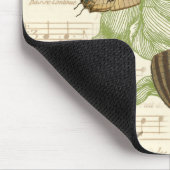 Butterflies op vel Music met Floral Design Muismat (Hoek)