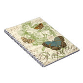 Butterflies op vel Music met Floral Design Notitieboek (Rechterzijde)