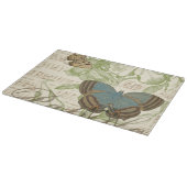 Butterflies op vel Music met Floral Design Snijplank (Hoek)