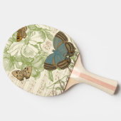 Butterflies op vel Music met Floral Design Tafeltennisbatje (Zijkant)