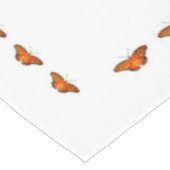 Butterflies op wit tafelkleed (Gekanteld)