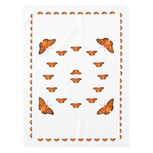 Butterflies op wit tafelkleed (Voorkant)