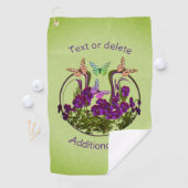 Butterflies over Abstracte ventilatorkunst op maat Golfhanddoek (Insitu)