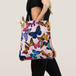 Butterflies over de Canvas tas van de vlinder