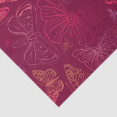 Butterflies over de rode rotzooi van Bourgogne Tissuepapier (Detail)