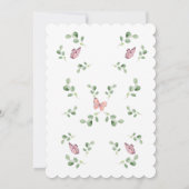 Butterflies over het gehele gescand Baby shower Kaart (Achterkant)