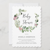 Butterflies over het gehele gescand Baby shower Kaart (Voorkant)