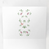 Butterflies over het hele Baby shower Drieluik Aankondiging (Binnenzijde eerst)