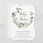 Butterflies over het hele Baby shower Kaart (Voorkant)