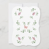 Butterflies over het hele Baby shower Kaart (Achterkant)