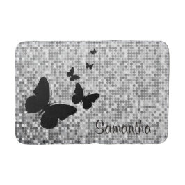 Butterflies over Tegels Design Bath Mat