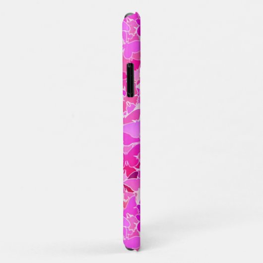 Butterflies, paars, lavender, roze Case-Mate iPhone case (Achterkant/rechts)