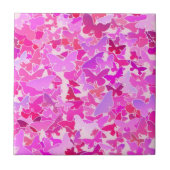 Butterflies, paars, lavender, roze tegeltje (Voorkant)