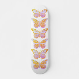 Butterflies Paarse goudsparkle Persoonlijk Skateboard