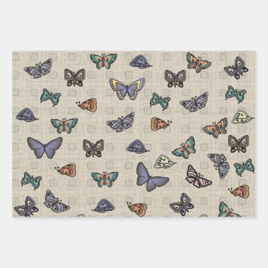 Butterflies — Papierbladen overvullen Inpakpapier Vel (Voorkant 2)