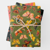 Butterflies — Papierbladen overvullen Inpakpapier Vel (In situ)