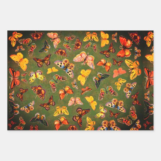 Butterflies — Papierbladen overvullen Inpakpapier Vel (Voorkant)