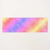 Butterflies pasteelregenboogstrips yogamat (Achterkant (horizontaal))