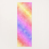 Butterflies pasteelregenboogstrips yogamat (Achterkant)