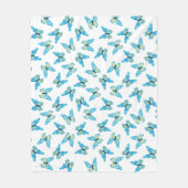 Butterflies Patroon Aangepaste kleuren Grafisch Fleece Deken (Voorkant)