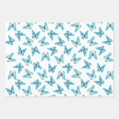 Butterflies Patroon Aangepaste kleuren Grafisch Inpakpapier Vel (Voorkant)