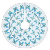 Butterflies Patroon Aangepaste kleuren Grafisch Kerstboom Rok (Voorkant)