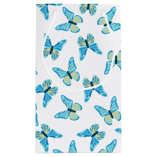 Butterflies Patroon Aangepaste kleuren Grafisch Klein Cadeauzakje (Achterkant)