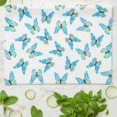 Butterflies Patroon Aangepaste kleuren Grafisch Theedoek (Gevouwen)